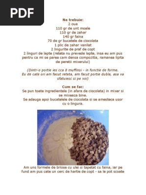 Briose Cu Ciocolata