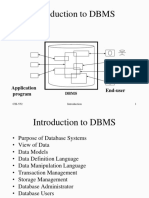 Introduction To DBMS: Application Program End-User