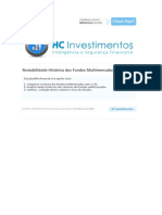 Rentabilidade Histórica Dos Fundos de Investimento Multimercado - HC Investimentos