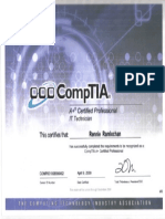 Comptia A+-IT Technican Certificate