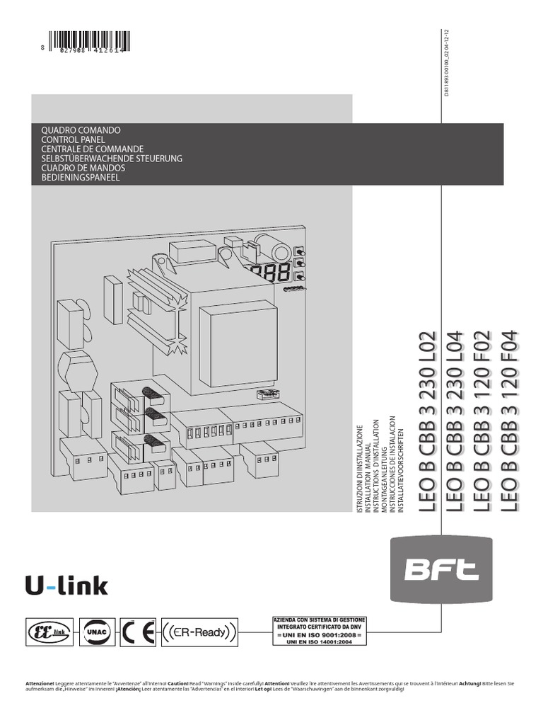 BFT Leo B CBB Installation Manual | PDF | Computing And Information ...