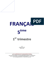5eme Francais Cours