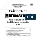 Practica Matematicas Bachillerato a Tu Medida 01 2017 Ce