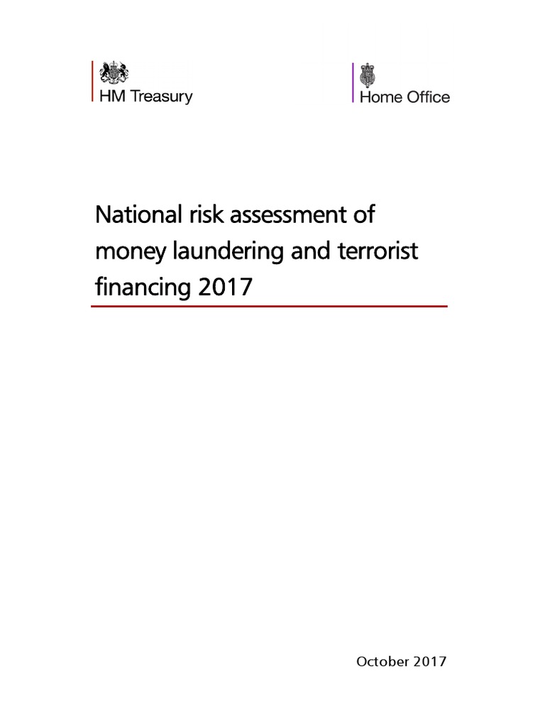 Uk National Risk Assessment Of Money Laundering And Terrorist Financing 2017 Pdf Financial Action Task Force On Money Laundering Money Laundering