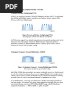 Introduction To FDM, OFDM, OFDMA, SOFDMA Frequency Division Multiplexing (FDM)