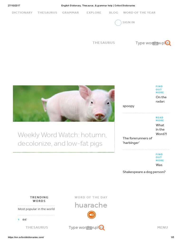 English Dictionary, Thesaurus, & Grammar Help Oxford Dictionaries PDF Dictionary Semiotics