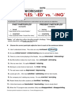 Adjectives With Ed and Ing 3 PDF