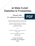 Cover Diktat Mata Kuliah Statistika & Probabilitas