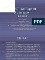Sindh Rural Support Organization HR Sop