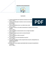 Diagnóstico de Clima Organizacional