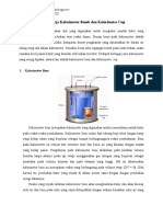 Prinsip Kerja Kalorimeter Bomb dan Cup