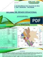 PROVRAEM: Informe sobre la situación del Proyecto Especial de Desarrollo del Valle de los Ríos Apurímac, Ene y Mantaro
