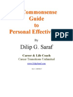 dilipsarafscommonsenseguidetopersonaleffectiveness