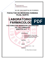 Factores Que Modifican Los Efectos de Los Fármacos