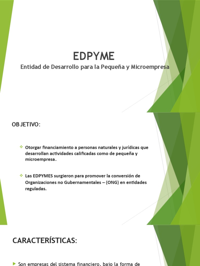 EDPYME QUE ES intelligence overview