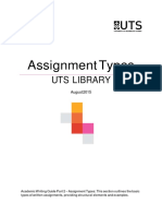 Academic Writing Guide Part 2 - Assignment Types