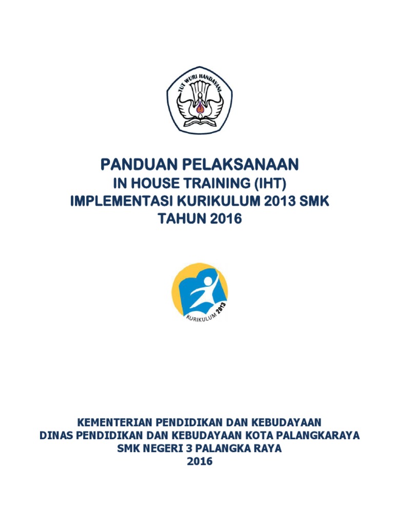 Panduan IHT Kurikulum 2013 SMK 2016 | PDF