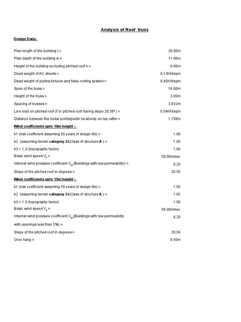 Analysis Design Of Truss Pdf Bending Stress Mechanics