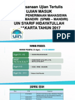 Bahan Penjelasan Pengawasan Ujian SPMB Mandiri 2017