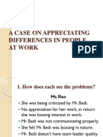 A Case on Appreciating Differences in People