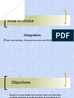 Area of Choice: Integration