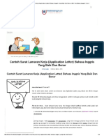 Contoh Surat Lamaran Kerja (Application Letter) Bahasa Inggris Yang Baik Dan Benar - IBI (IlmuBahasaInggris