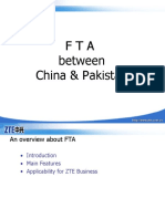 FTA Between China & Pakistan