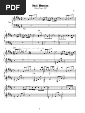 Sheet Music K Only Human