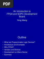 An Introduction To FPGA and SOPC Development Board: Yong Wang