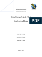 Digital Design Projects 3 & 4: Combinational Logic: Mindanao State University