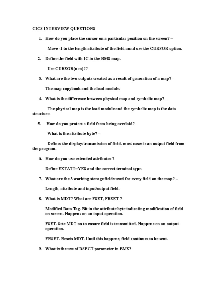 Questions