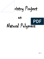 Chemistry Project On Natural Polymers: Page - 1