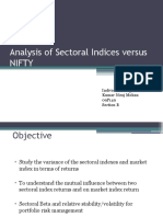 Analysis of Sectoral Indices Versus NIFTY