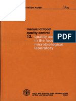 FAO Micro Lab Quality Control