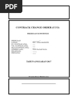 Contoh Dokumen CCO Proyek Konstruksi | PDF