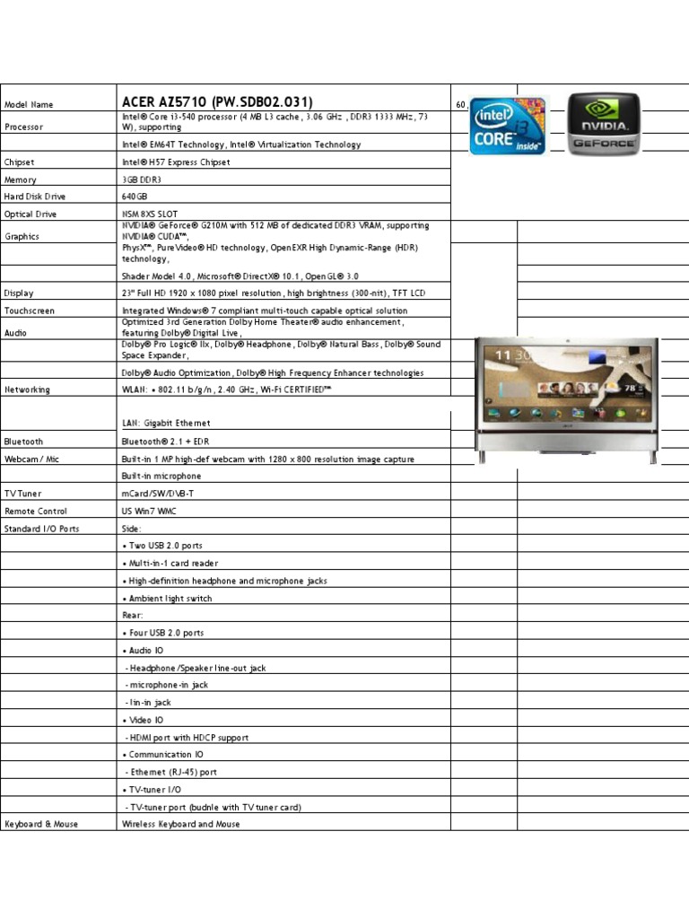ACER | PDF | Computer Engineering | Computer Science