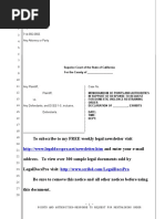 Sample Opposition to Request for Domestic Violence Restraining Order in California
