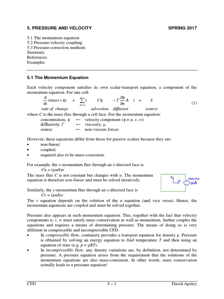 Momentum Diffusivity in CFD | PDF | Momentum | Computational Fluid Dynamics