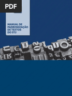 STJ - Manual de Padronização de Textos - 2016