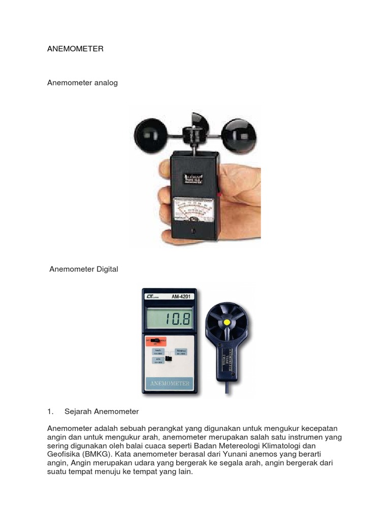 Anemometer PDF