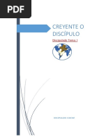 TEMA 1. DIFERENCIA Creyente Discipulo