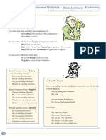 Present Continuous Elementary PDF
