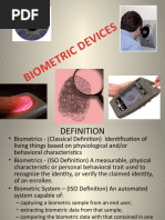 Biometric Devices Overview