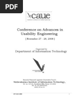 Conference On Advances in Usability Engineering-2008-Pune-Proceeding