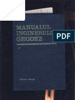 Manualul Inginerului Geodez Vol I