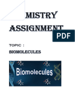 Biomolecules Chemistry Assignment
