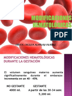 Modificaciones Hematologicas I