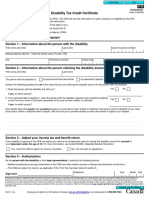 Disability Tax Credit Form