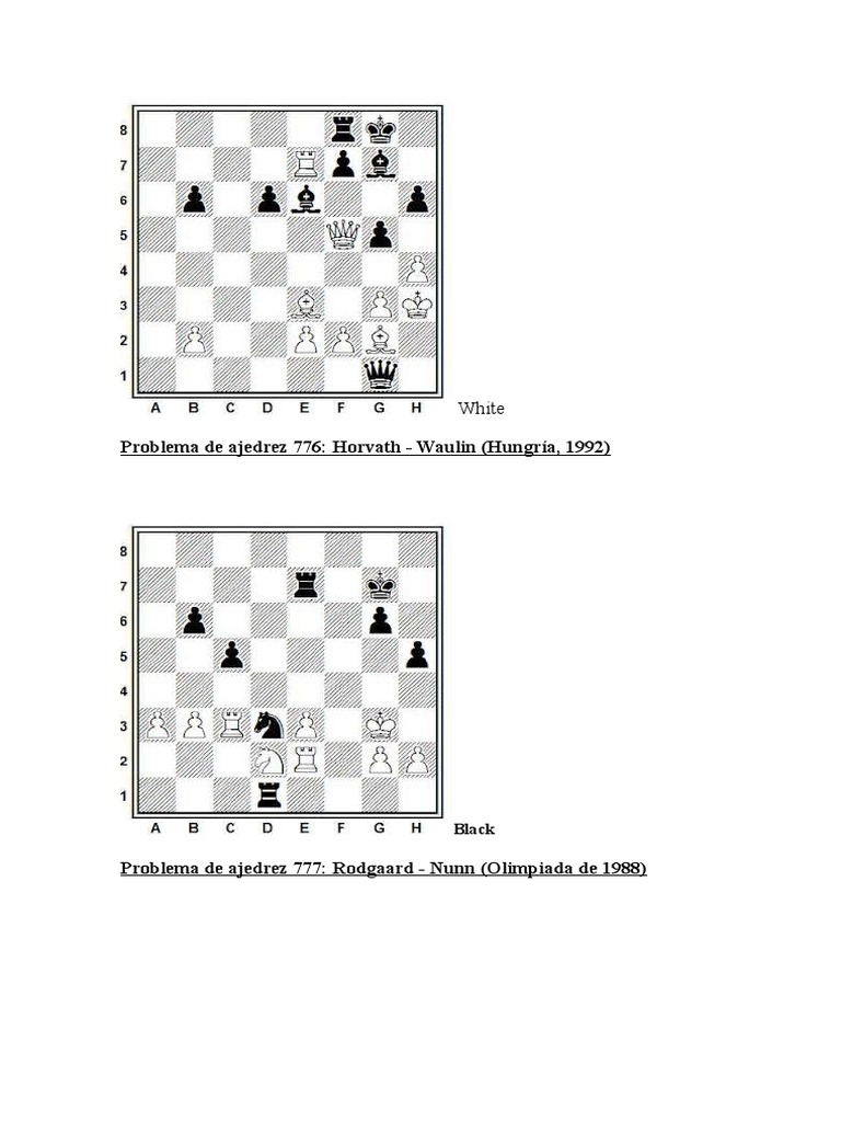Problemas de Ajedrez 776795 PDF Ajedrez Juegos de estrategia