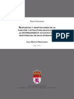 Respuestas y Adaptaciones Al Entrenamiento Oclusivo Con Resistencias de Baja Intensidad